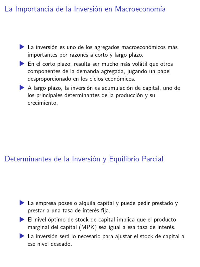 Inversión Min | PDF | Capital (economía) | Macroeconómica