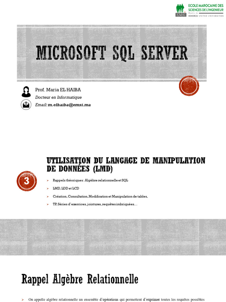 SQL et LMD : Requêtes et Jointures | PDF | SQL | Données