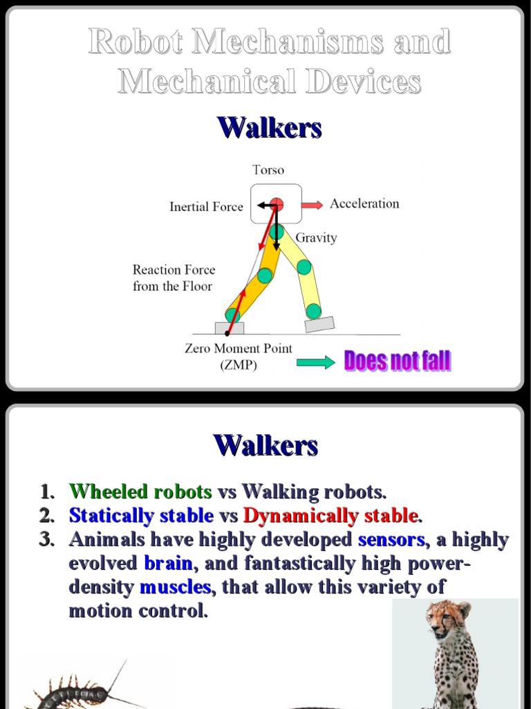 Mechanical Walkers Overview | PDF