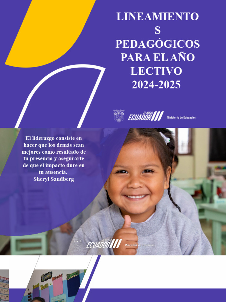 Lineamientos Pedagógicos 2024-2025 | PDF | Plan de estudios | Evaluación