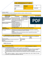 Sesión de Aprendizaje 5 Eda 2 Quinto Año