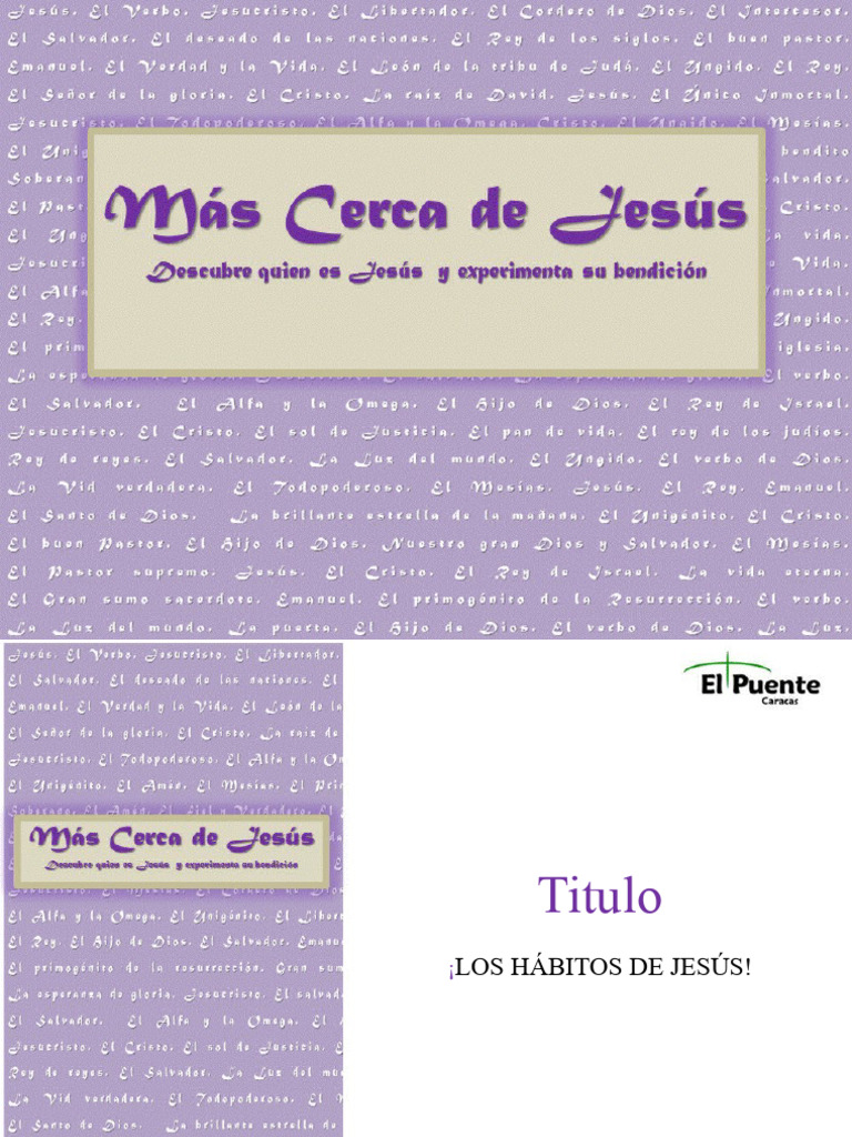 Hábitos de Jesús para una Vida Plena | PDF | Oración | Jesús