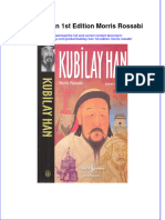 full download Kubilay Han 1St Edition Morris Rossabi online full chapter pdf 