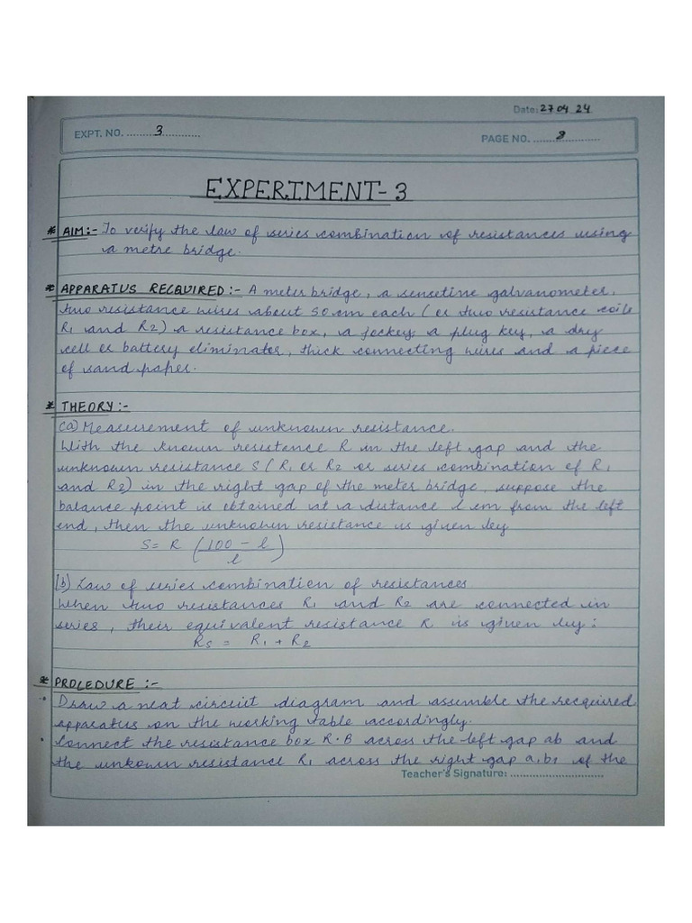 Experiment 3 | PDF