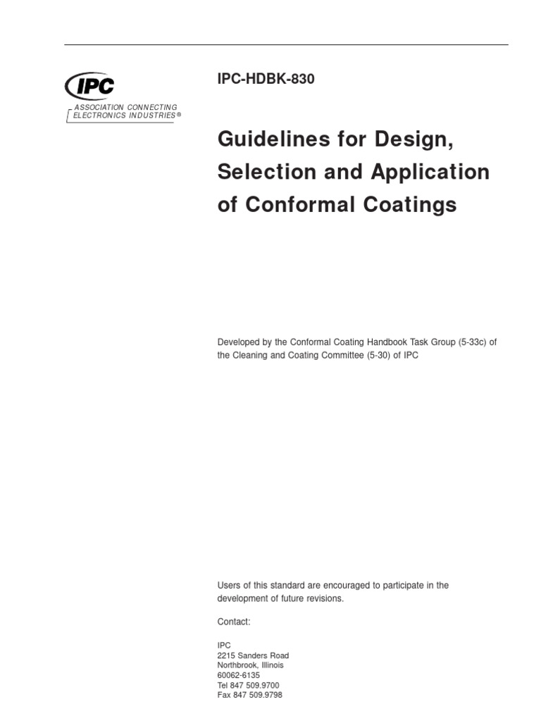 Ipc HDBK 830 | PDF | Printed Circuit Board | Capacitor