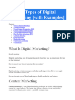 Shortened 10 Types of Digital Marketing (With Examples)