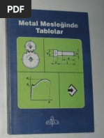 Metal Mesleginde Tablolar | PDF