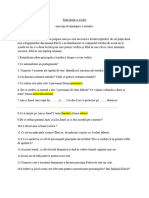 Verificarea lecturii -text dramatic