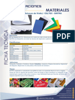 Ficha Tecnica PLACA PVC (Policloruro de Vinilo) CELTEX-SINTRA