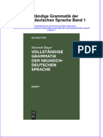 Download pdf of Vollstandige Grammatik Der Neuhochdeutschen Sprache Band 1 full chapter ebook 