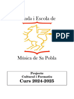 Projecte Cultural I Formatiu - Escola de Música de Sa Pobla (Curs 2024-2025)