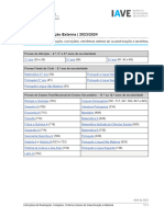 Instruções de Realização, Cotações, Critérios Gerais de Classificação e Material