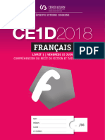 Évaluation Certificative - CE1D 2018 - Français - Questionnaires Et Portefeuille de Documents (Ver (Ressource 14594)