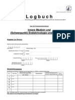 Logbuch FA Innere Medizin Und SP Endokrinologie Und Diabetologie