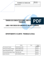 Proc 025 Tendido de Conductor E-5 A E-4 Sobre Linea Transelc Muestra