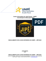 Regulamento Jogos Internos - Jipê 2023 Unipê