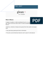 Glean: Word of The Day