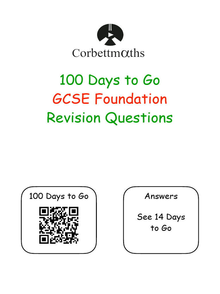 GCSE Foundation Revision Questions | PDF | Triangle | Area