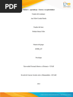 Unidad 2 - Aprendizaje - Teorías y Su Aplicabilidad - Ana Yuliet Castaño Pineda