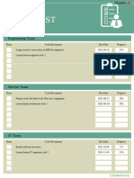 Project To Do List Template 