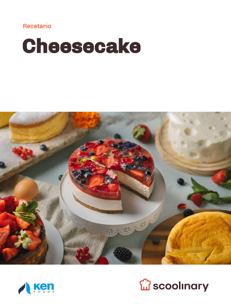 Recetas Variadas de Cheesecake | PDF | Tarta de queso | Queso