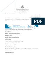 Metodología de La Investigación Lingüística