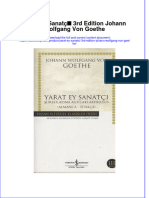 Full Download Yarat Ey Sanatci 3Rd Edition Johann Wolfgang Von Goethe Online Full Chapter PDF