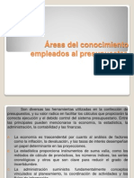 Áreas Del Conocimiento Empleados Al Presupuestar