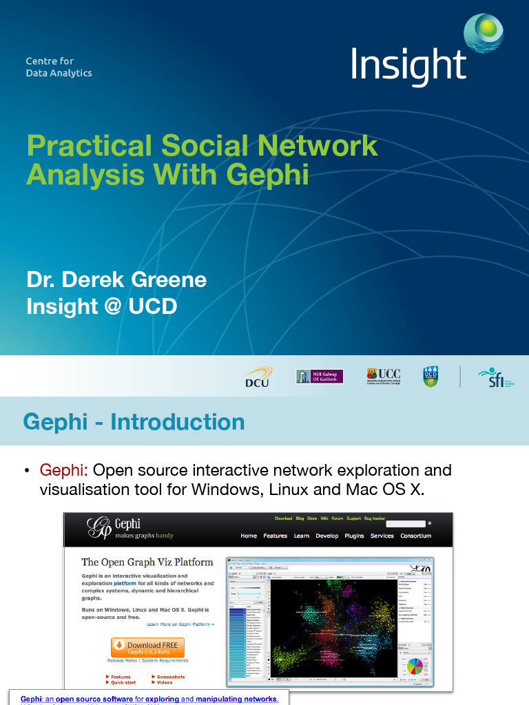Social Network Analysis Using Gephi | PDF | Vertex (Graph Theory ...