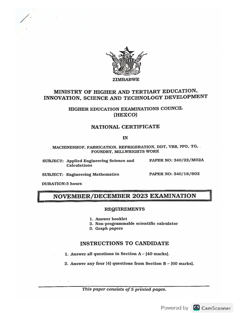 2023 Nov Maths | PDF