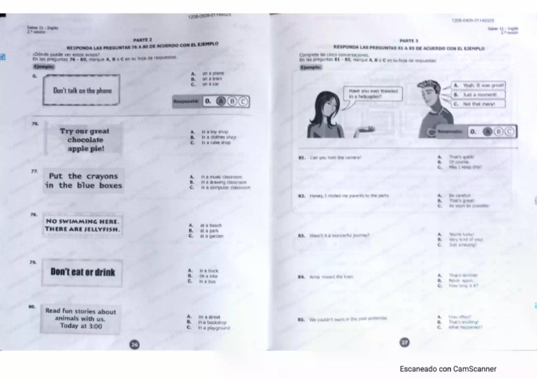 Cuadernillo Icfes Ingles | PDF
