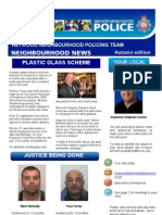 Plastic Glass Scheme: Heywood Neighbourhood Policing Team Autumn Edition Your Local Inspector