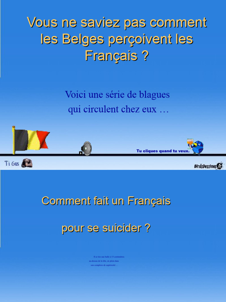 Blagues belges sur les Français | PDF