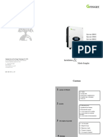 Documentation Technique Onduleur GROWATT 3000 S Francais