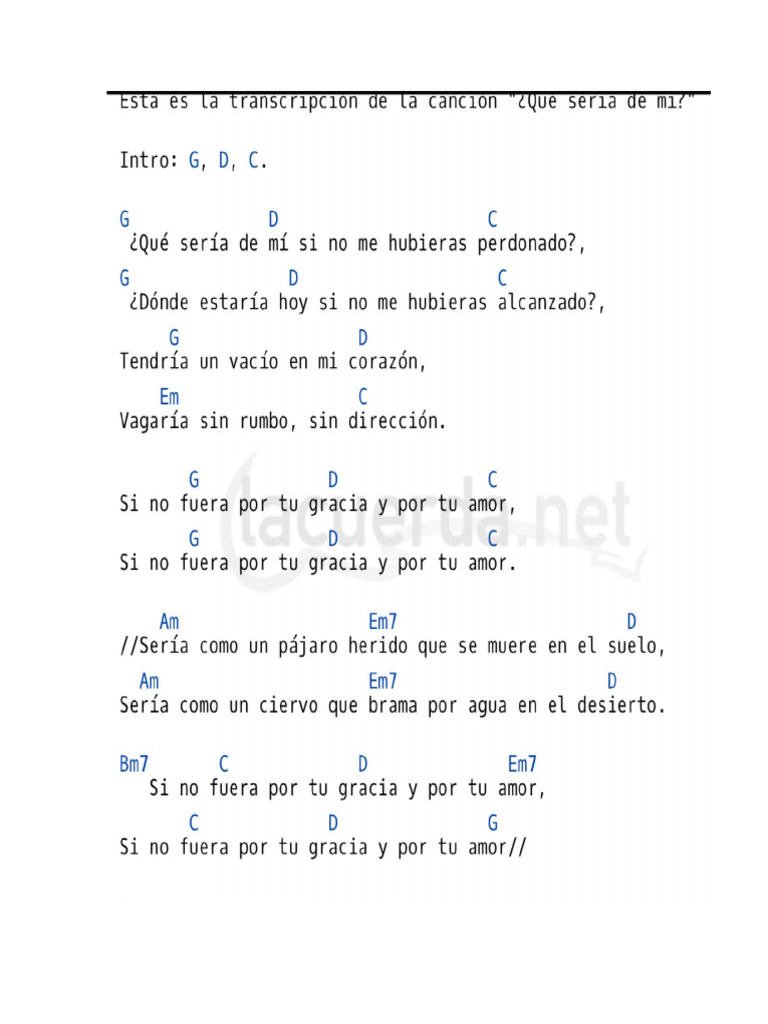 Que seria de mi pdf