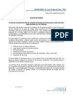 Boletin - El CNE Viabiliza Operatividad Del Buzón de Denuncias Propuesto Por El Consejero Luis Verdesoto