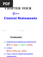 Chapter 4_Control Statements