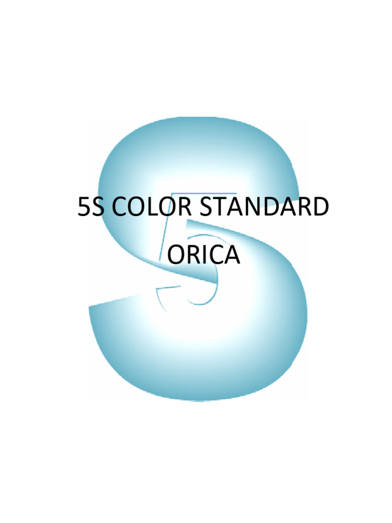 5S Color Standards and Marking Guide | PDF | Paint | Color