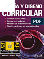 Teoría y Diseño Curricular. Casarini, M. (2000) .