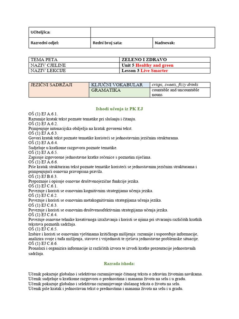 Unit 5 Lesson 3 Live Smarter | PDF