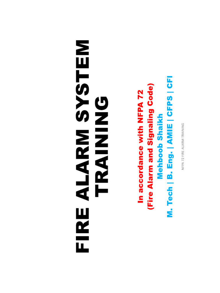 Nfpa 72 Training 1 Pdf Equipment Manufactured Goods