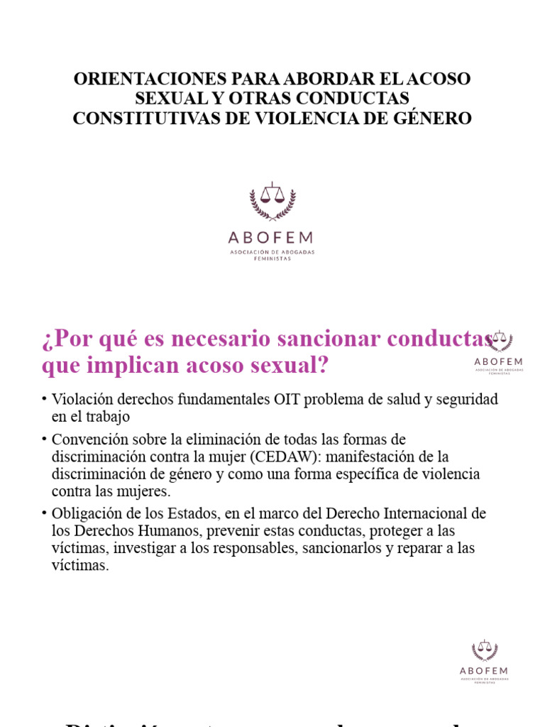 Guía sobre Acoso Sexual y Violencia de Género | PDF | La violencia ...