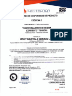 ISOLET Industria e Comercio Certificacion 5