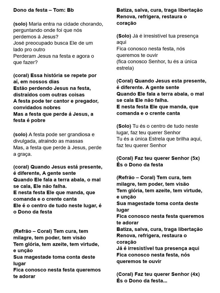 Dono Da Festa - Eliane Silva | PDF | Jesus