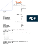 KVPY 2020-21 Previous Year Question Paper With Answer Keys For Class 11 SA Stream