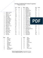 2021 MATHCOUNTS National Competition Results Answer Booklet 1