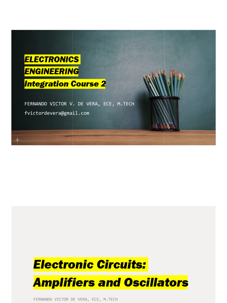 IC2__Topic_06__Amplifiers_Oscillators PDF Amplifier Electronic