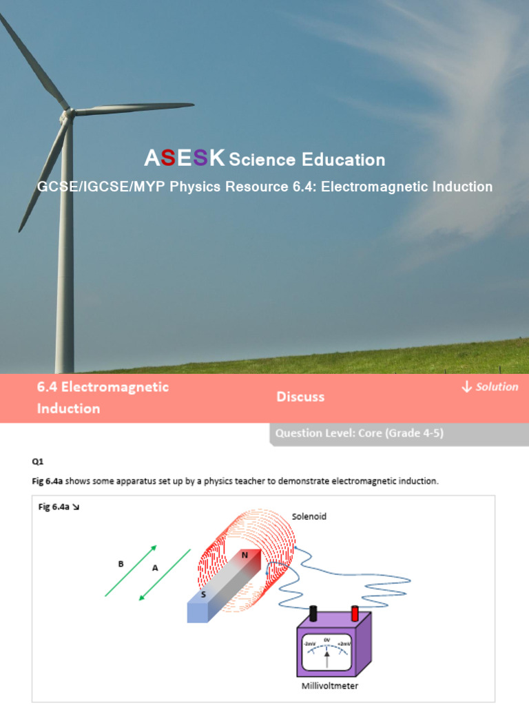 Electromagnetic Induction Demonstrations | PDF | Force | Mass