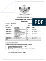 Grade 10 Consumer 2024 March Test-3