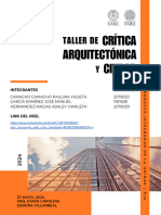 PIA - TALLER DE CRÍTICA ARQUITECTÓNICA Y CIUDAD